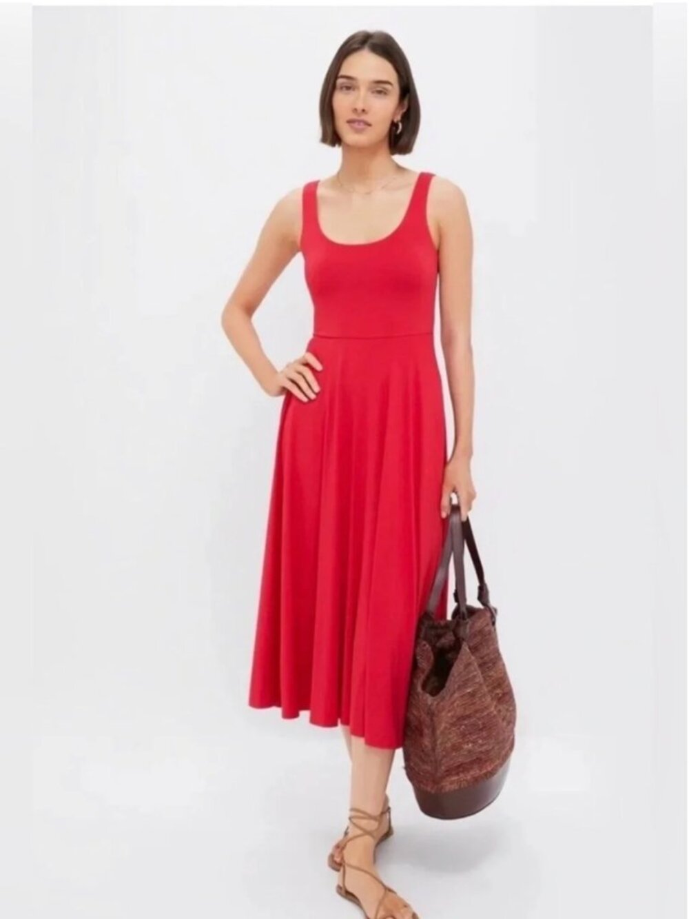 Tuckernuck Pomander Place Leon Midi Dress inโ Red